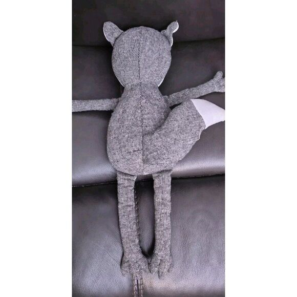 Cloud Island Nursery Woodland Grey Fox Plush Stuffed Animal Toy  Sewn Eyes 17" - Picture 3 of 4